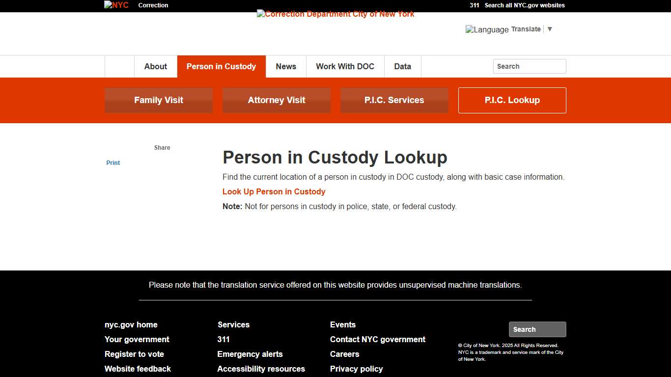 Department of Correction